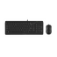 Set Tastatură + Mouse A4Tech F1512, Cu fir, Negru