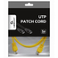 Patch cord Cablexpert PP12-1M/Y, CAT5e UTP, 1m, Galben, 2 image