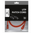 Patch cord Cablexpert PP12-2M/R, CAT5e UTP, 2m, Roșu, 2 image