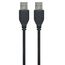 Adaptor USB Cablexpert CCP-USB2-AMAM-6, USB Type-A/USB Type-A, 1,8m, Negru, 3 image