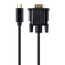 Cablu Video Cablexpert A-CM-VGAM-01, USB Type-C (M) - VGA (M), 0.15 m, Negru