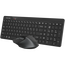 Set Tastatură + Mouse A4Tech FG2400 Air2, Fără fir, Negru, 3 image