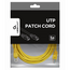 Patch cord Cablexpert PP12-5M/Y, CAT5e UTP, 5m, Galben, 2 image
