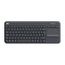 Tastatură Logitech K400 Plus, Fără fir, Negru