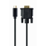 Cablu Video Cablexpert A-CM-VGAM-01, USB Type-C (M) - VGA (M), 0.15 m, Negru, 3 image