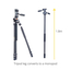 Trepied/Monopod Vanguard VEO3+ 263AP, Cap Video, Negru, 8 image