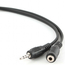 Cablu audio Cablexpert CCA-423, 3.5mm 3-pin (F) - 3.5mm 3-pin (M), 1,5m, Negru, 5 image