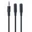Cablu audio Cablexpert CCA-415-0.1M, mufă de 3,5 mm - 3.5 mm, 0,1m, Negru, 3 image