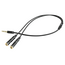 Audio Adaptor Cablexpert CCA-417M, 3.5mm 4-pin (M) - 2x 3.5mm 3-pin (F), 0,2m, Negru, 3 image