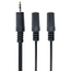 Cablu audio Cablexpert CCA-415, 3.5mm 3-pin (M) - 2x 3.5mm 3-pin (F), 5m, Negru, 3 image