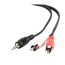 Cablu audio Cablexpert CCA-458-5M, 3.5mm 3-pin (M) - 2x RCA (M), 5m, Negru, 2 image