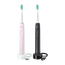 Periuța de dinți electrică sonică Philips HX3675/15, Negru | Roz