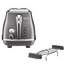 Toaster DeLonghi CTOT 2103 GY, Icona Metallics
